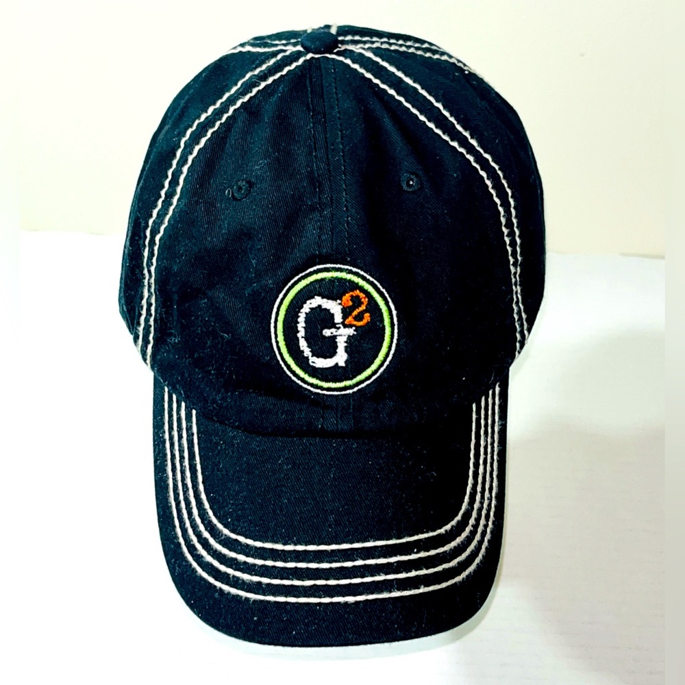 Big Accessories G Squared Dad Hat Men’s OS Black Strapback Embroidered‎ Logo